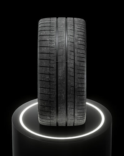 Pirelli R 305 35 ZR21 109Y 3D model 7