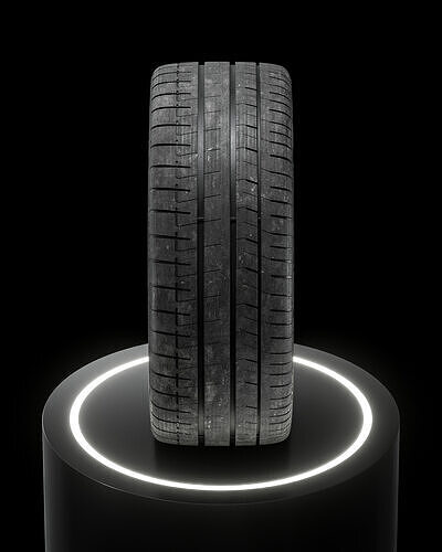 Pirelli R 265 40 ZR21 105Y 3D model 7