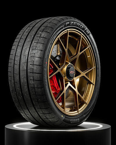 Pirelli R 265 40 ZR21 105Y 3D model 6