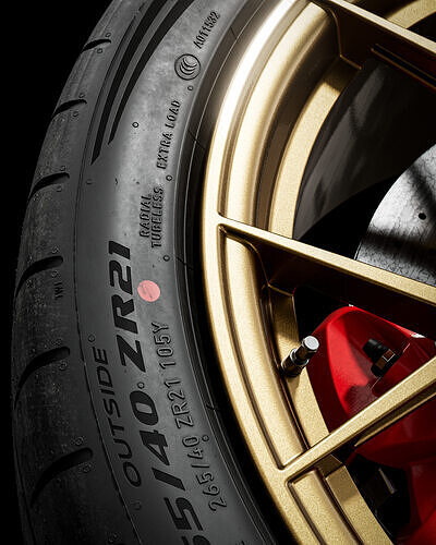 Pirelli R 265 40 ZR21 105Y 3D model 4