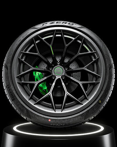 Pirelli PZ4 325 30 ZR23 109Y 3D model 5