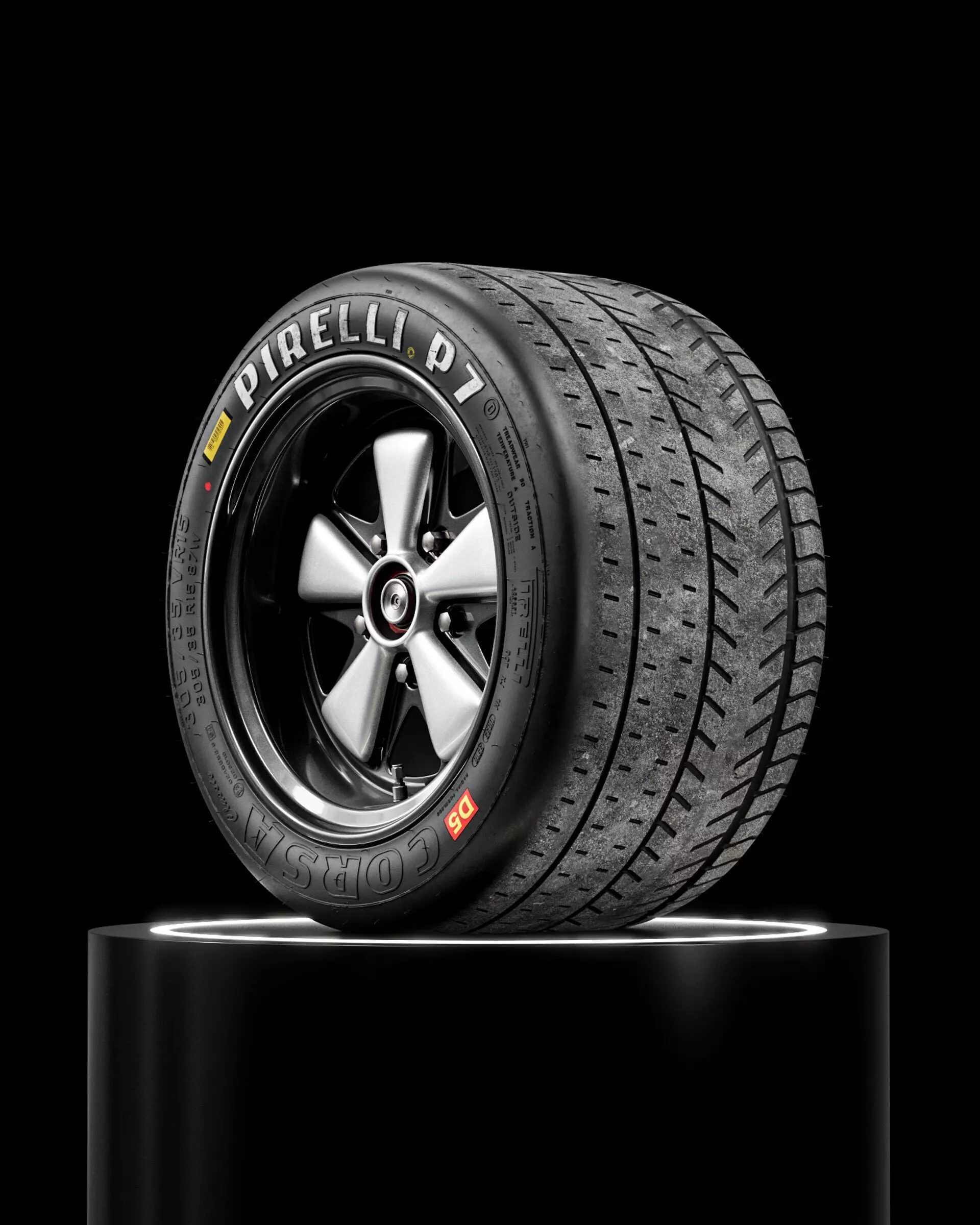 Pirelli P7 Corsa classic 305 35 R15 3D model