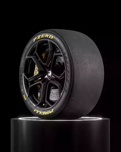 Pirelli DH Slick Circuit 285 645 R18 3D model