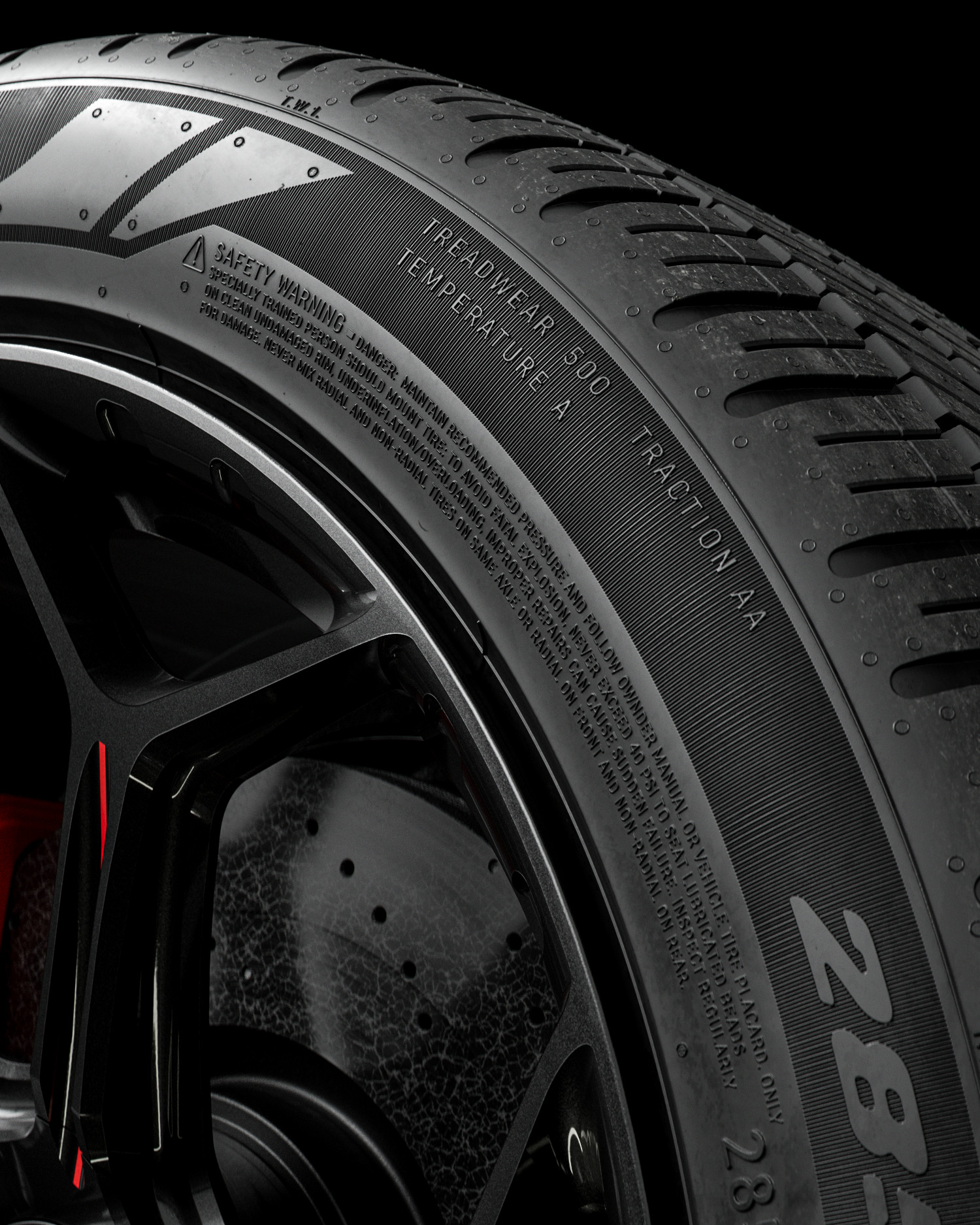 Pirelli AS Plus 3 285 45 R22 3D model_4