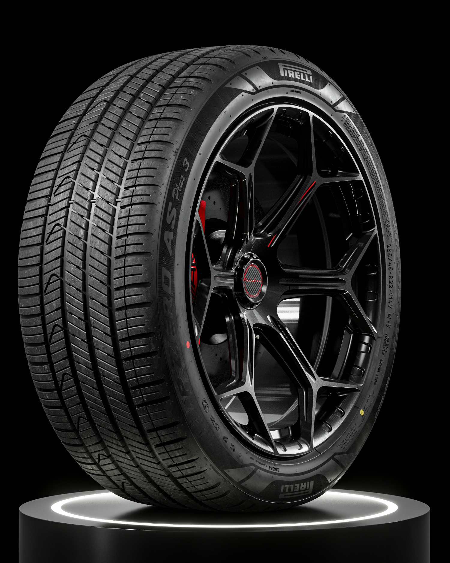 Pirelli AS Plus 3 285 45 R22 3D model_9