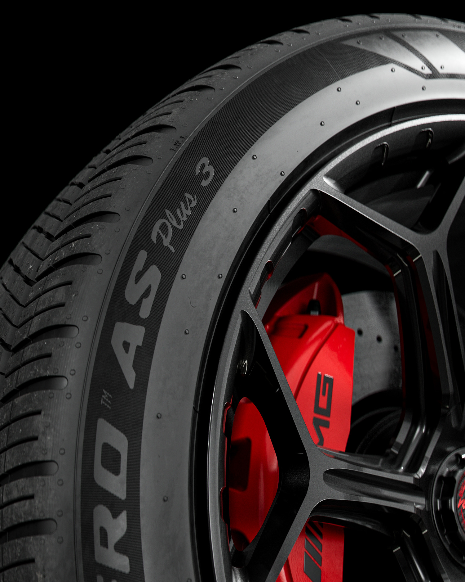 Pirelli AS Plus 3 285 45 R22 3D model_1
