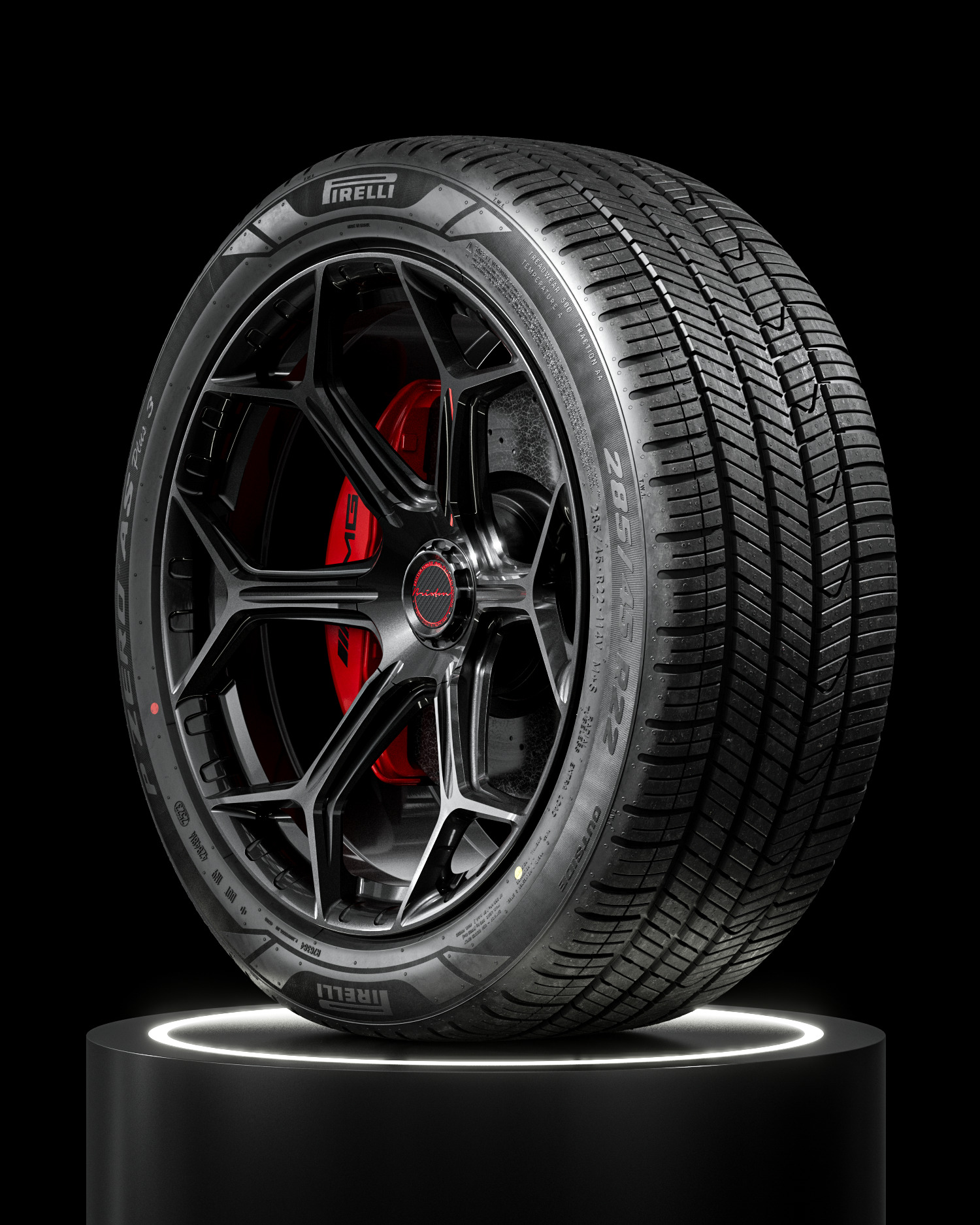 Pirelli AS Plus 3 285 45 R22 3D model_12