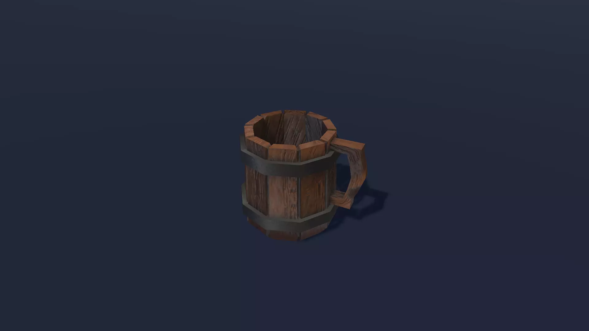 Tavern Mug Low-poly 3D model_0