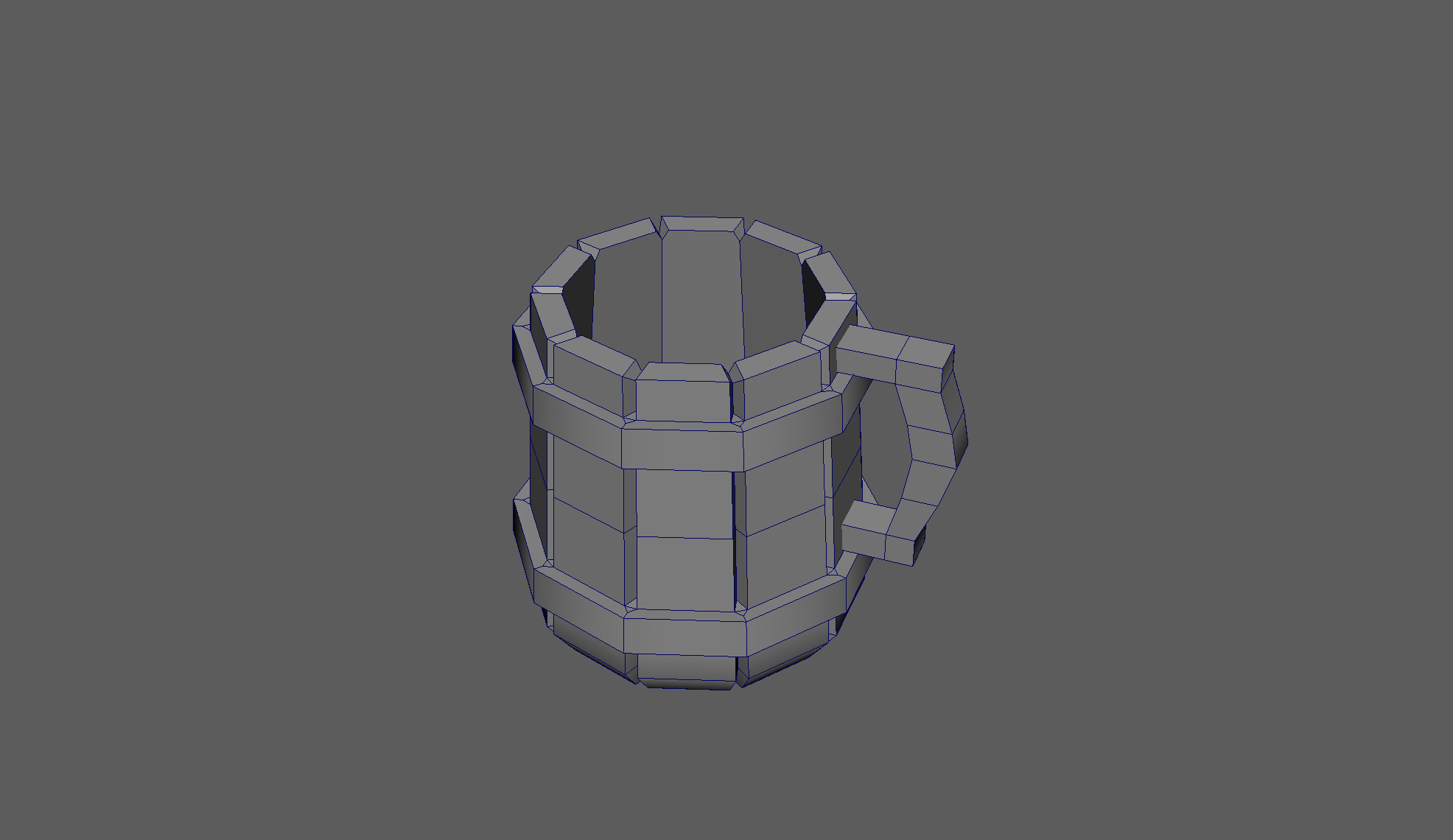 Tavern Mug Low-poly 3D model_4