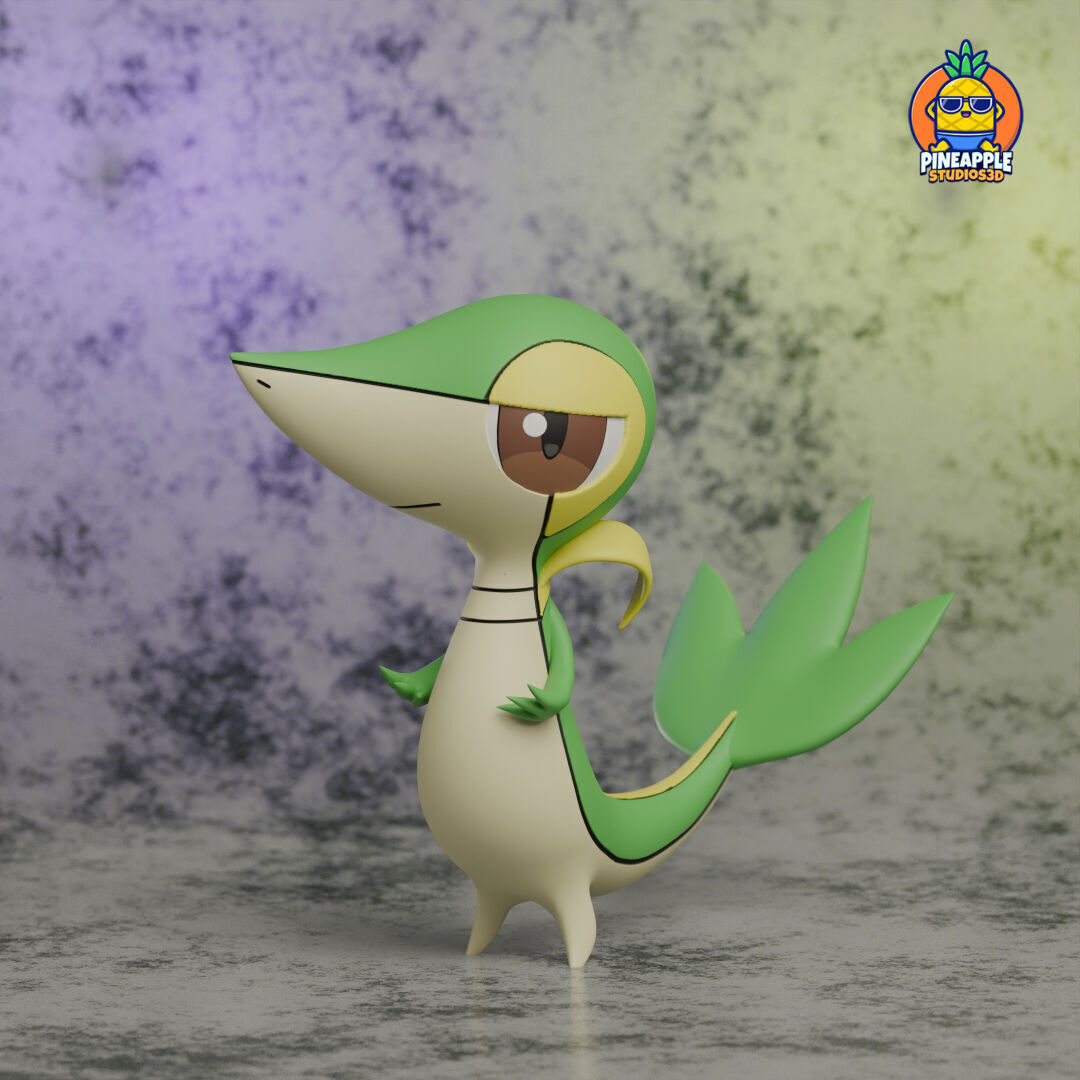 snivy servine adn serperior 3D print model_1