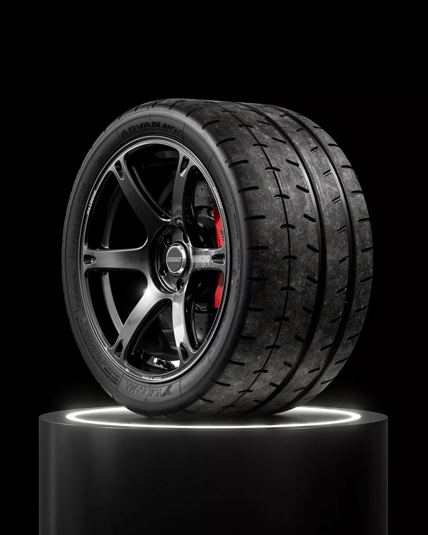 Yokohama Advan A052 315 30 R18 NEW 3D model