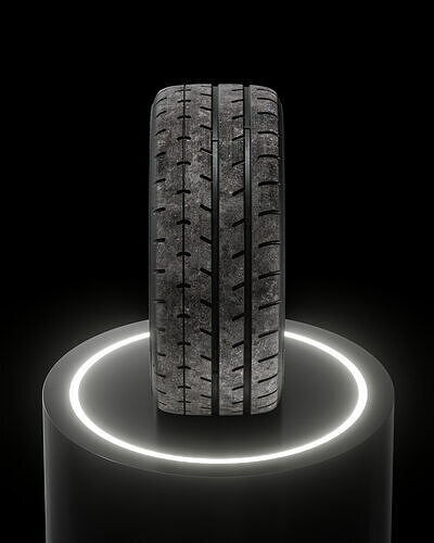 Yokohama Advan A052 245 40 R18 3D model 7
