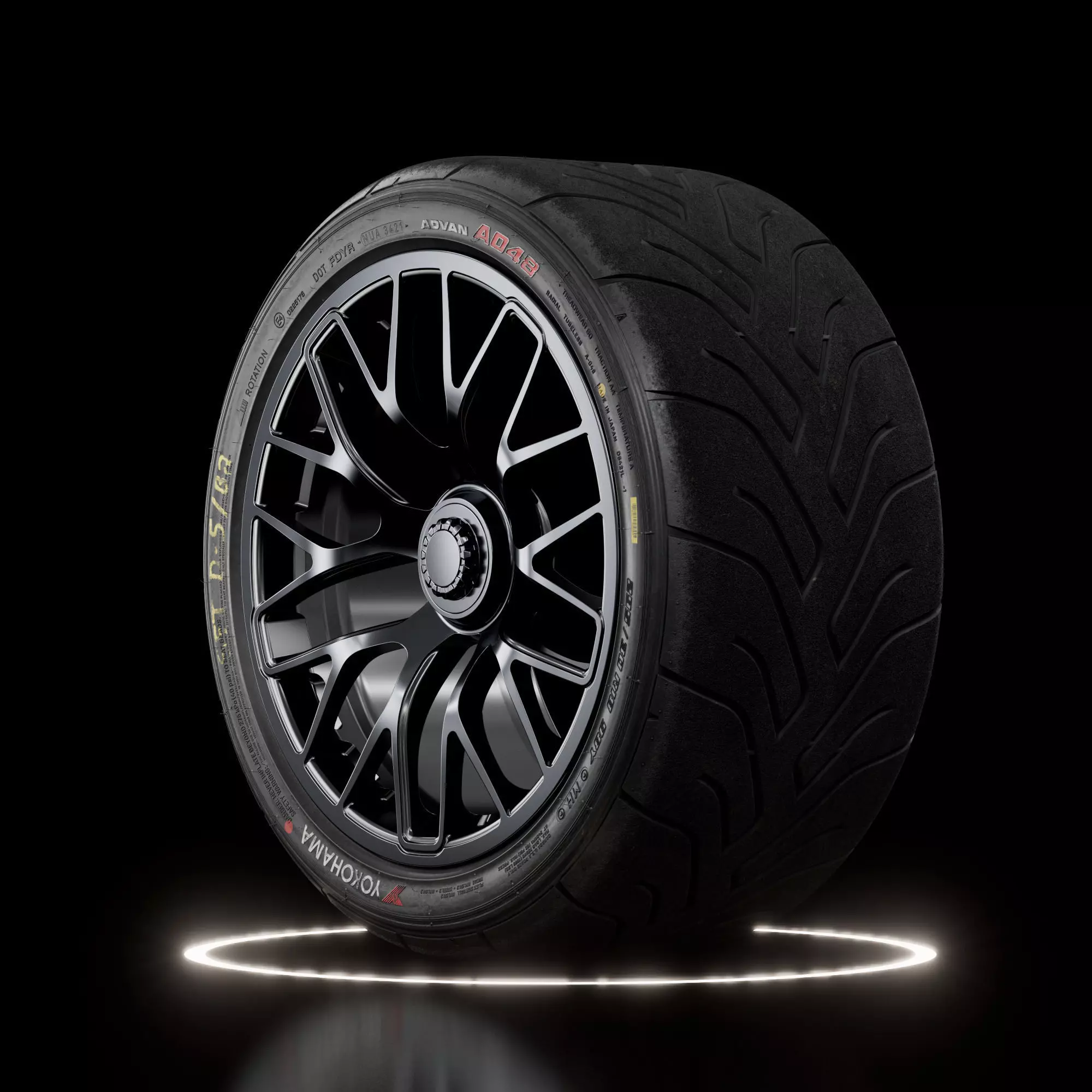 Yokohama Advan A048 After Track 3D model