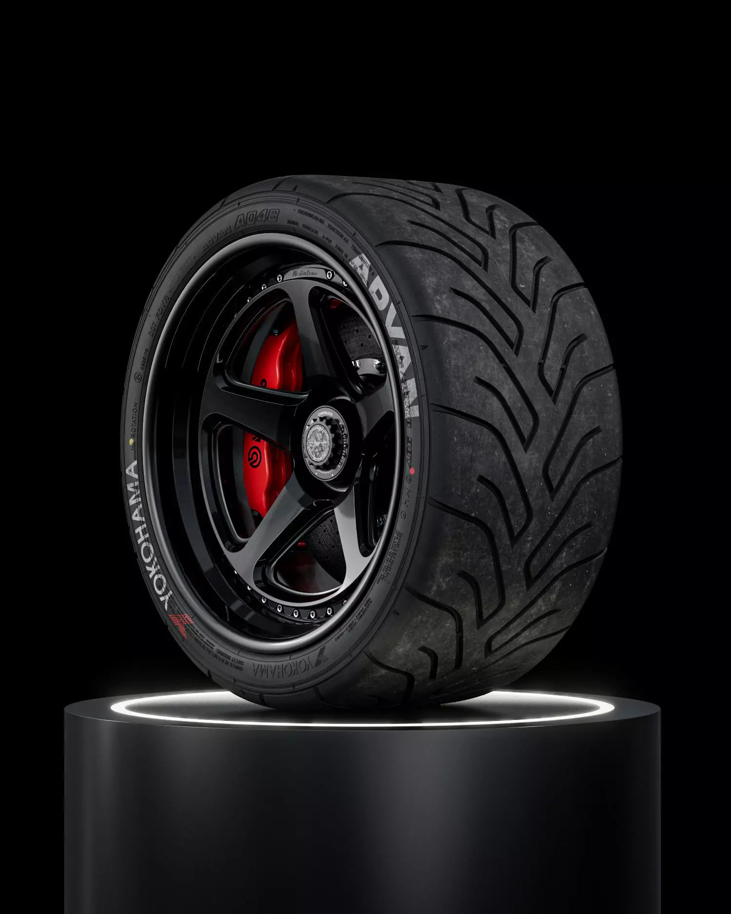 Yokohama Advan A048 295 30 ZR18 98Y 3D model