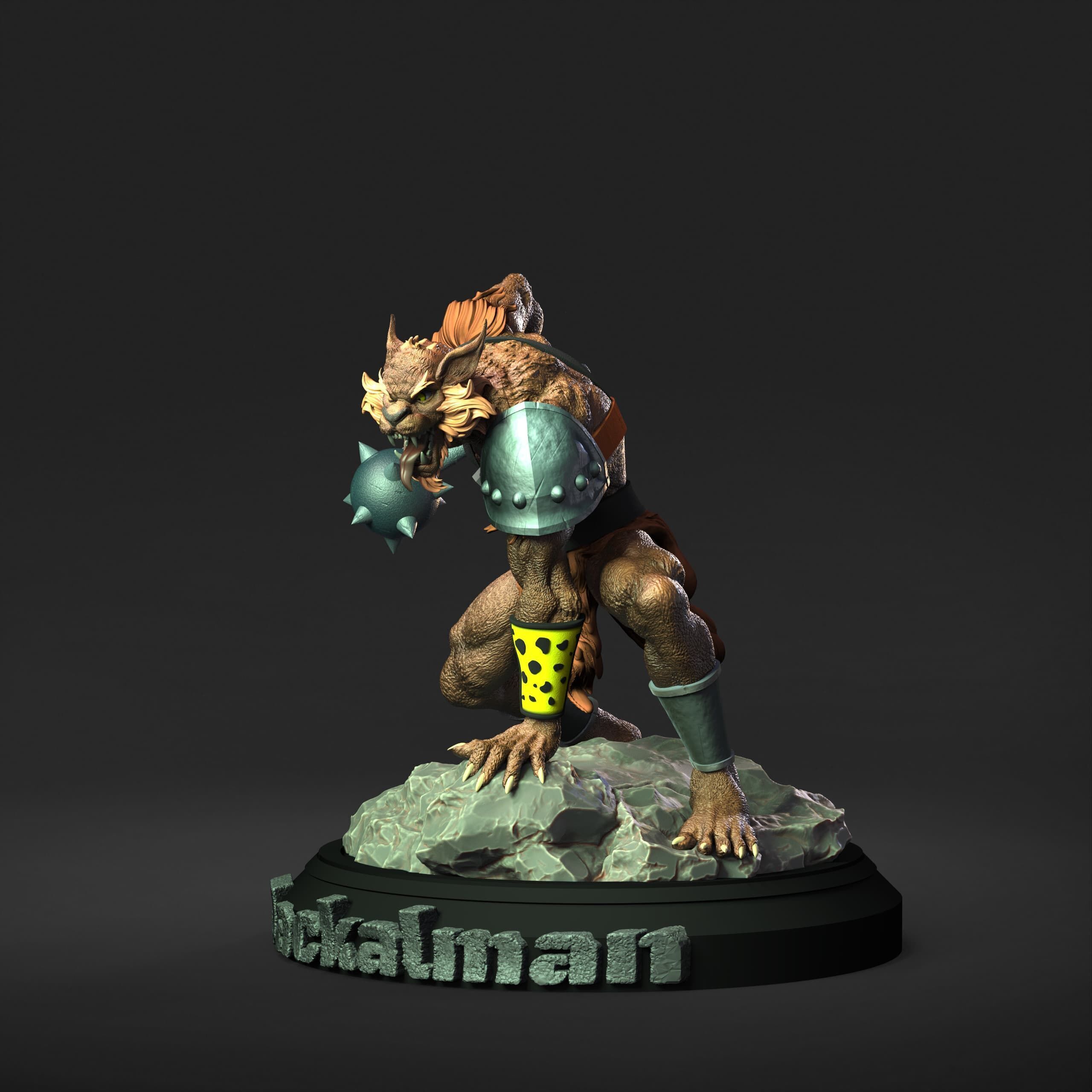 Jackalman Thundercats Lunatacs STL 3d printing collectibles 3D print model_5