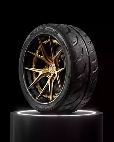 Toyo Proxes R888R 255 35 ZR20 93Y 100AAA 3D model