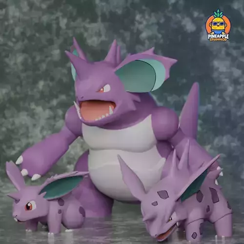nidoran male nidorino and nidoking