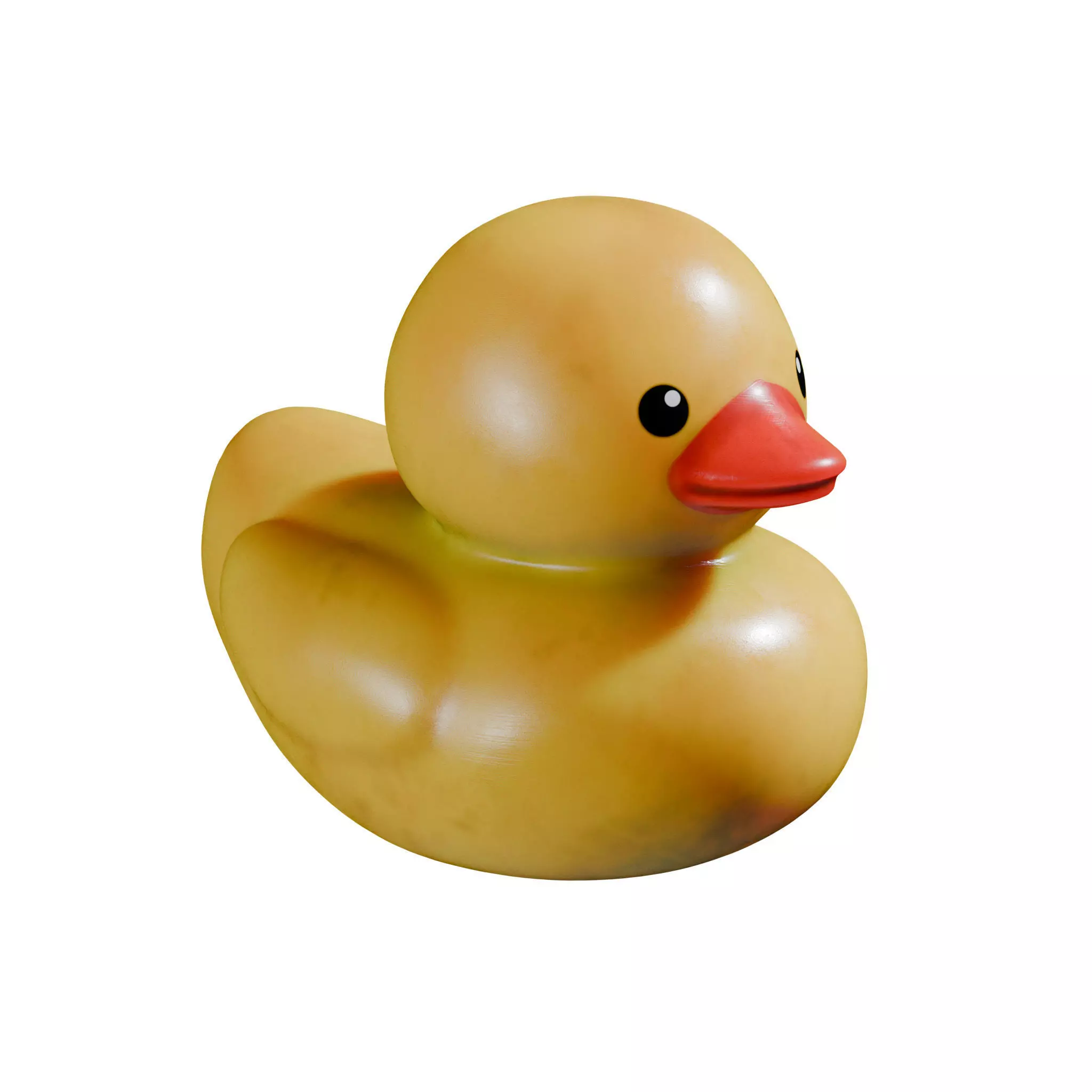 Rubber Duck  Low-poly 3D model_2