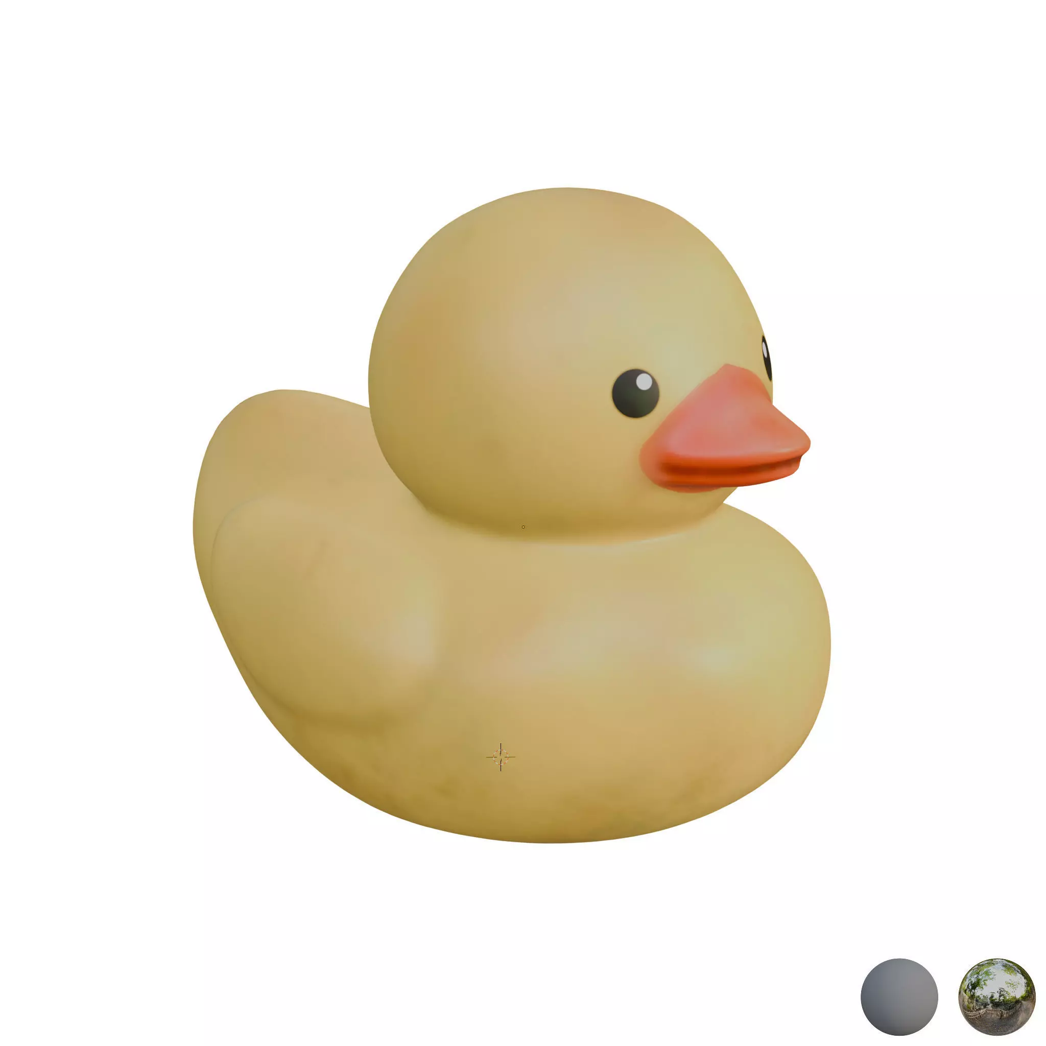 Rubber Duck  Low-poly 3D model_15
