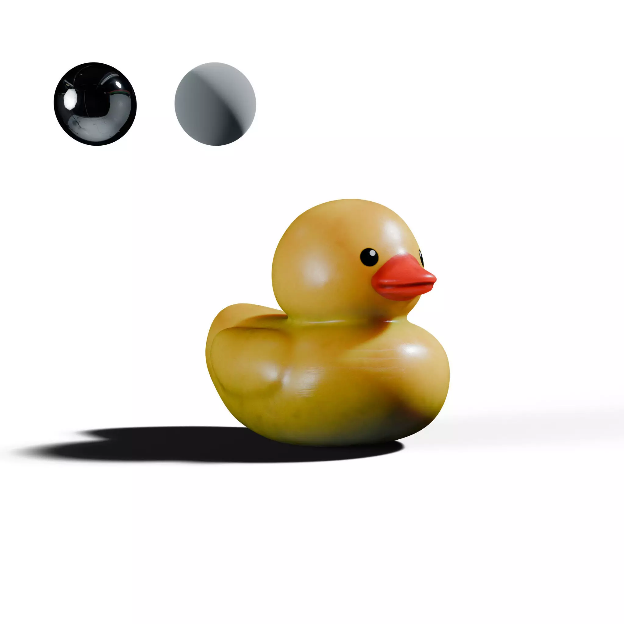 Rubber Duck  Low-poly 3D model_12