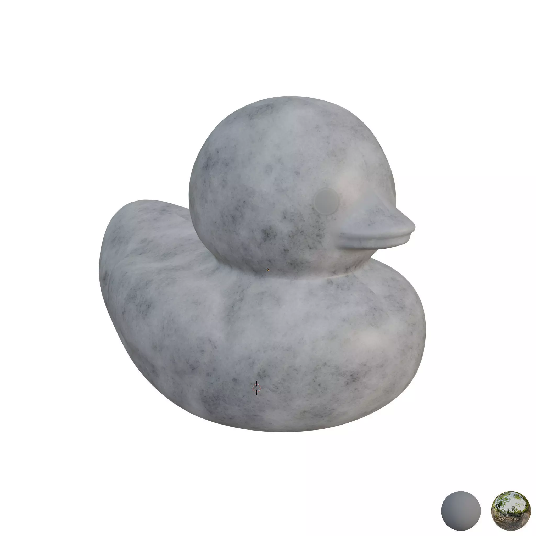 Rubber Duck  Low-poly 3D model_16