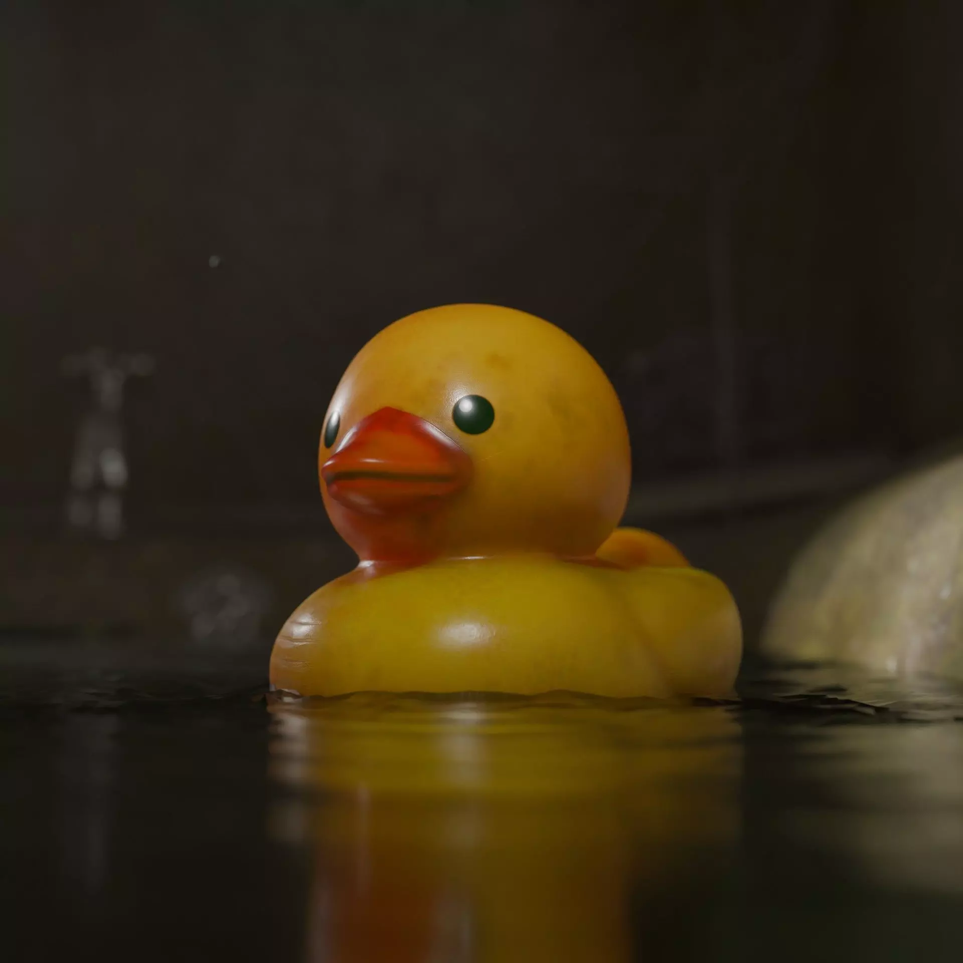 Rubber Duck  Low-poly 3D model_0