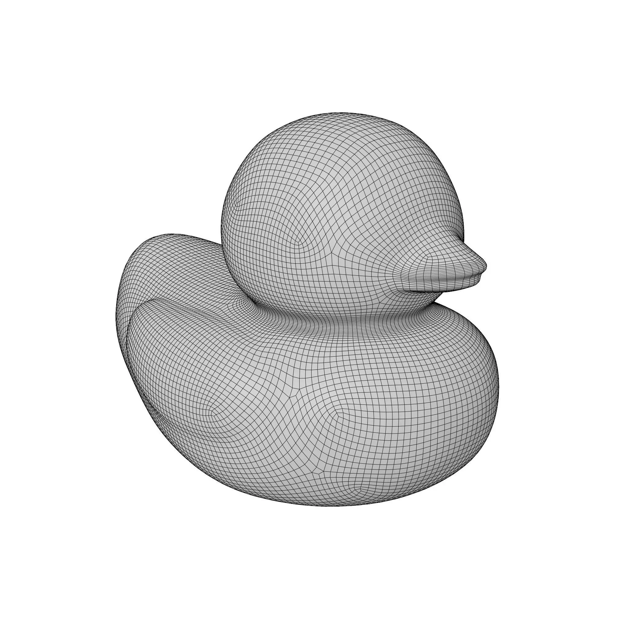 Rubber Duck  Low-poly 3D model_13