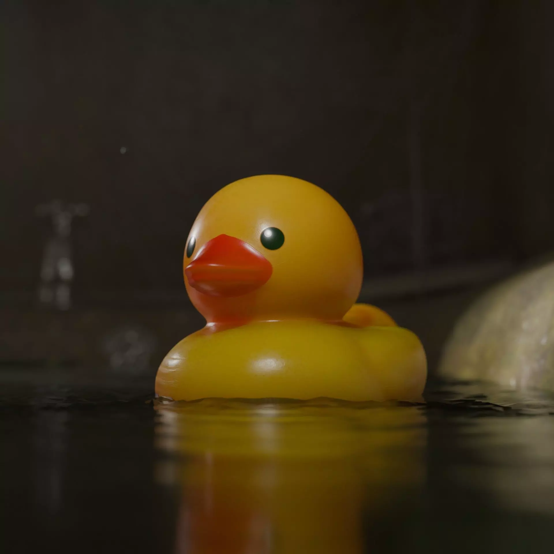 Rubber Duck  Low-poly 3D model_10