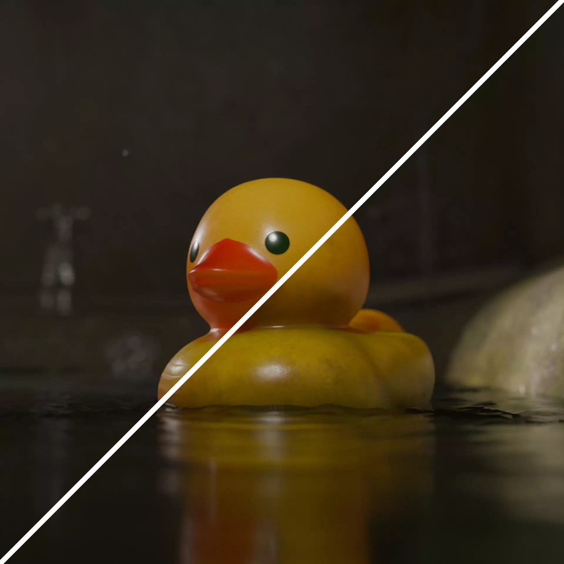 Rubber Duck  Low-poly 3D model_6