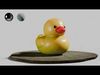 Rubber Duck  Low-poly 3D model_1