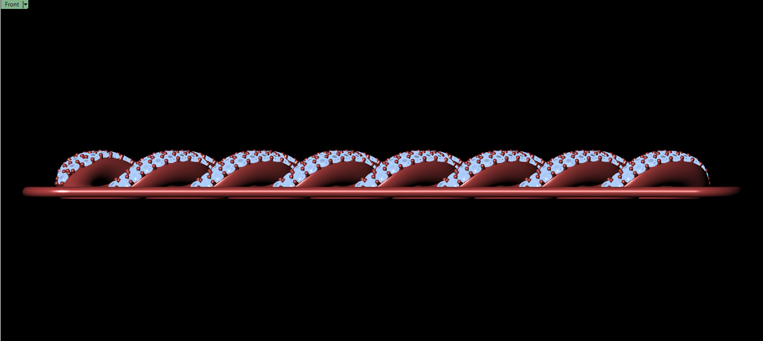 20mm Wide CUBAN Link Chain - SOLID FOR BRACELETS OR NECKLACE 3D print model_2