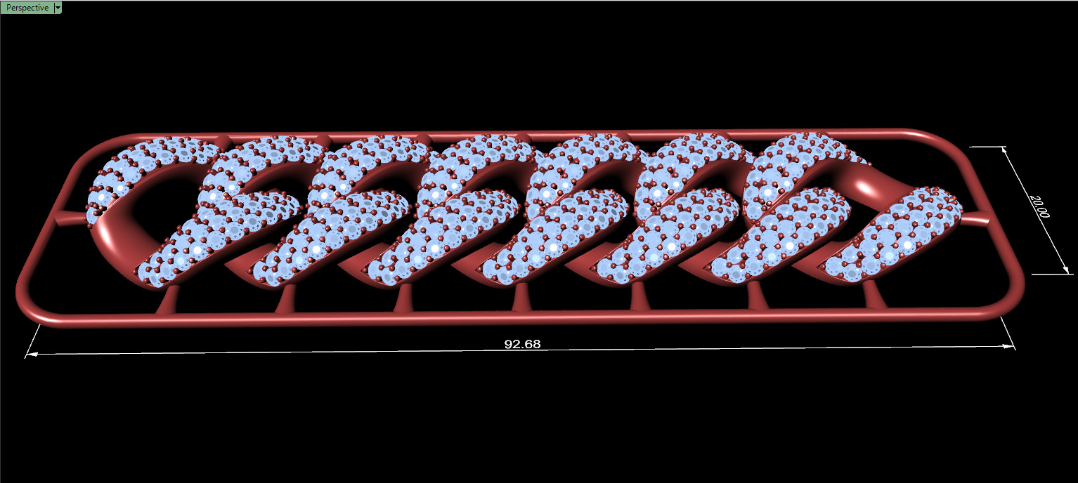 20mm Wide CUBAN Link Chain - SOLID FOR BRACELETS OR NECKLACE 3D print model_8