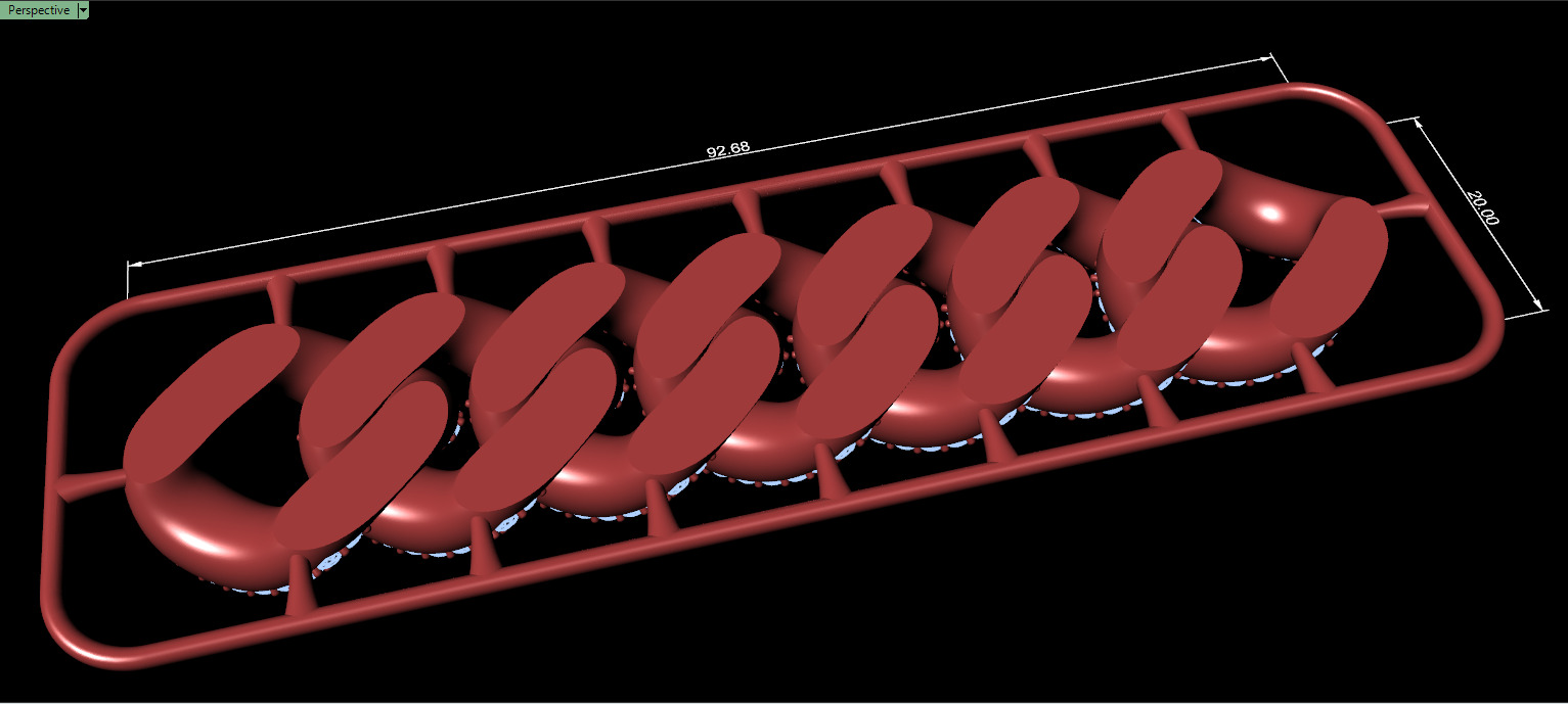 20mm Wide CUBAN Link Chain - SOLID FOR BRACELETS OR NECKLACE 3D print model_7