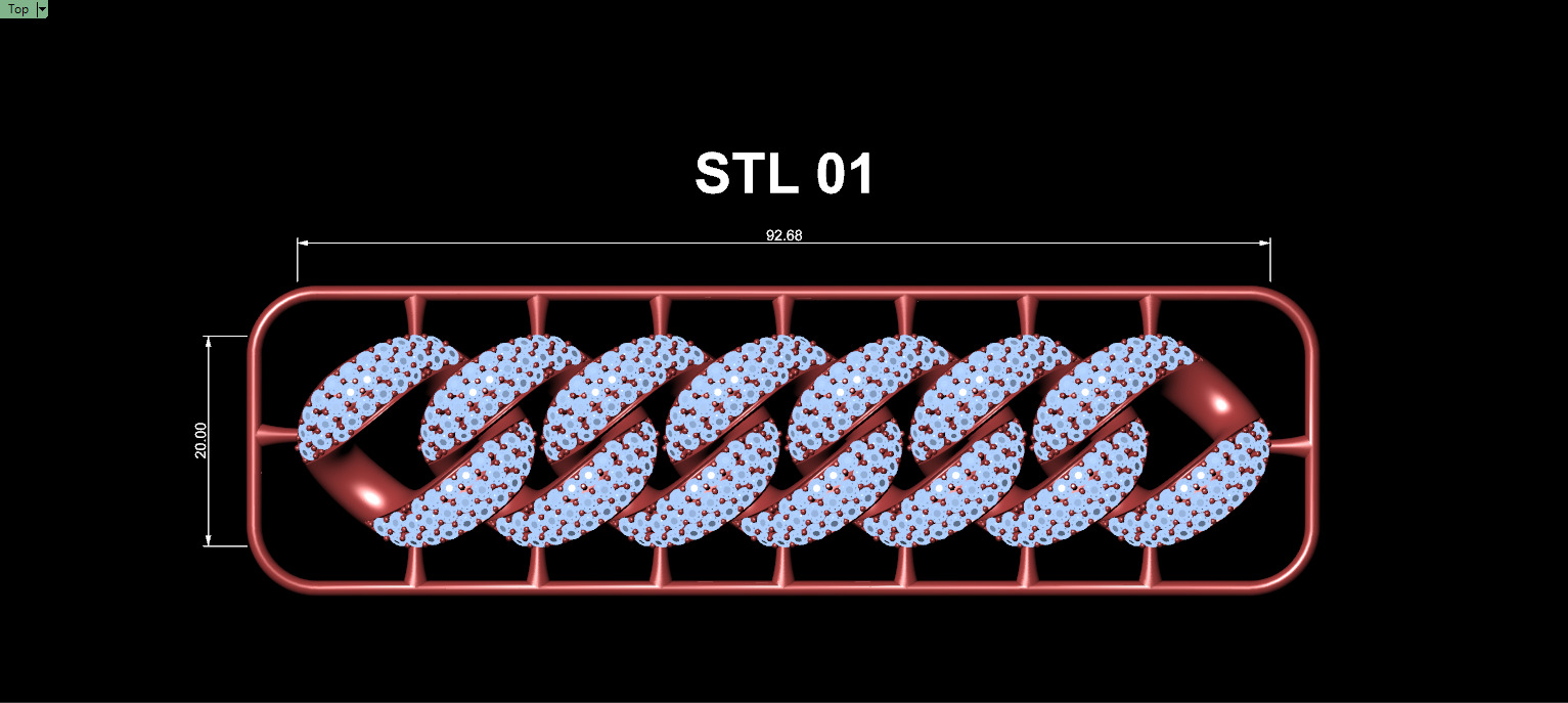 20mm Wide CUBAN Link Chain - SOLID FOR BRACELETS OR NECKLACE 3D print model_15