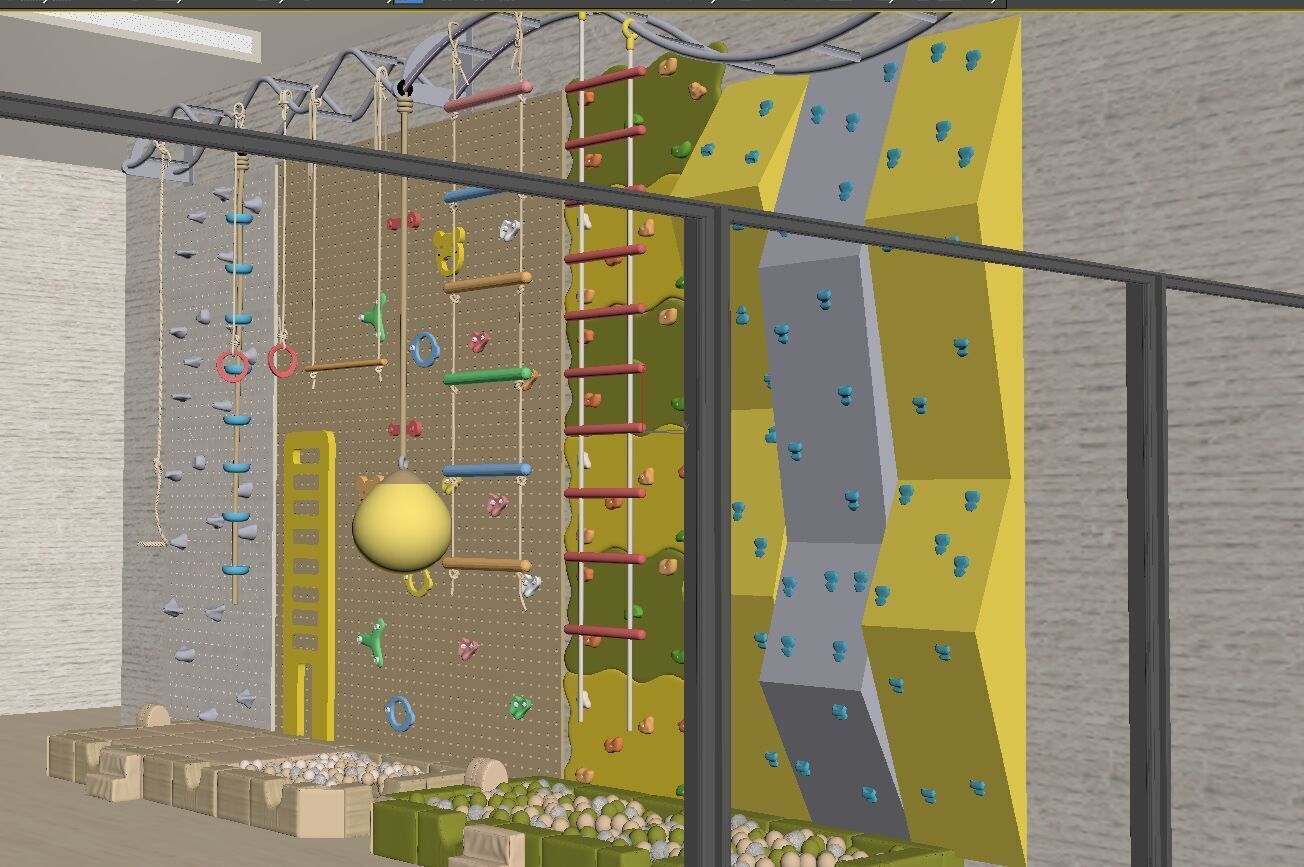 Climbing Wall 3D model_6