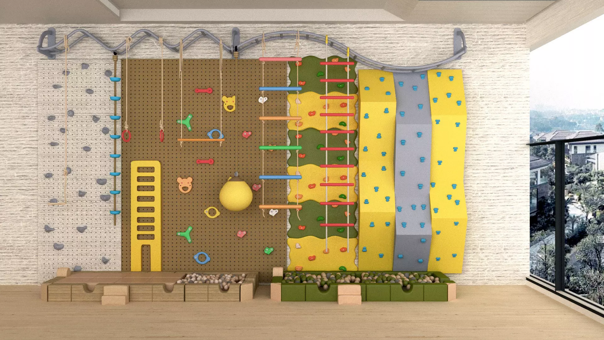 Climbing Wall 3D model_0