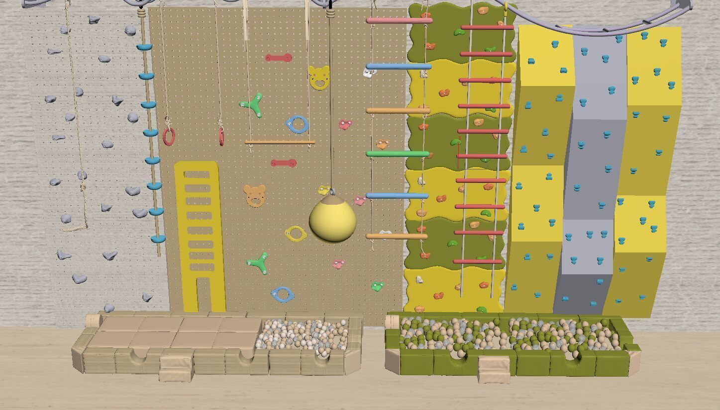 Climbing Wall 3D model_5
