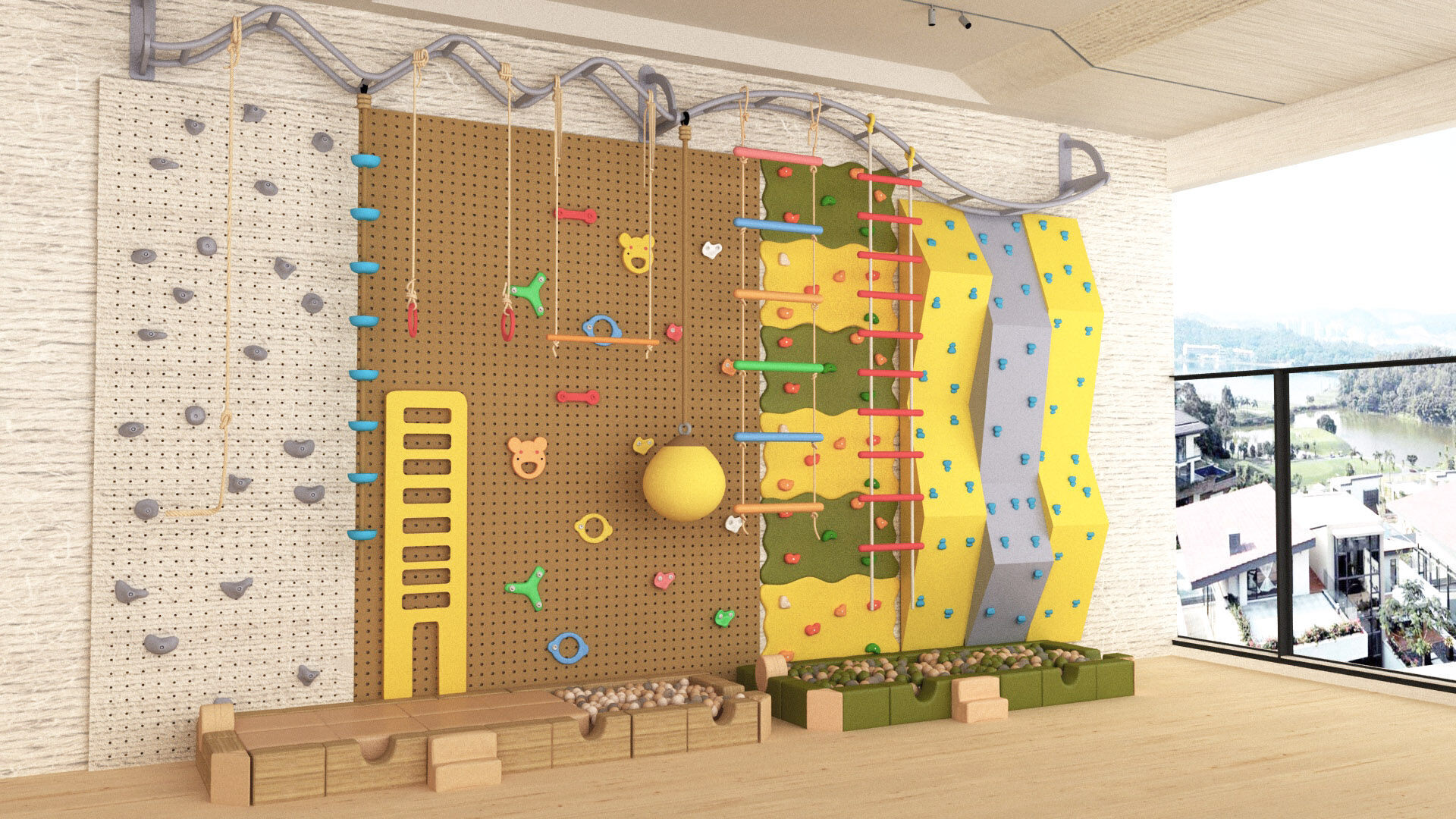 Climbing Wall 3D model_2