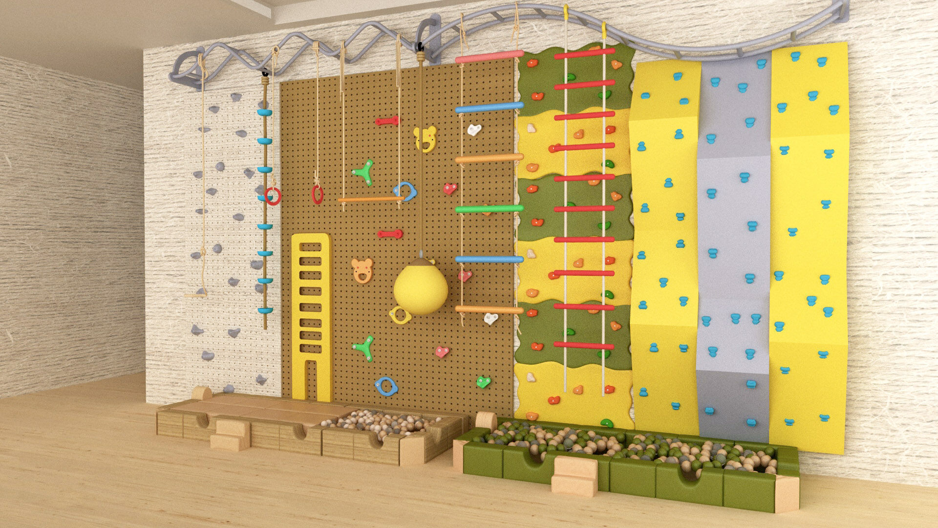 Climbing Wall 3D model_3