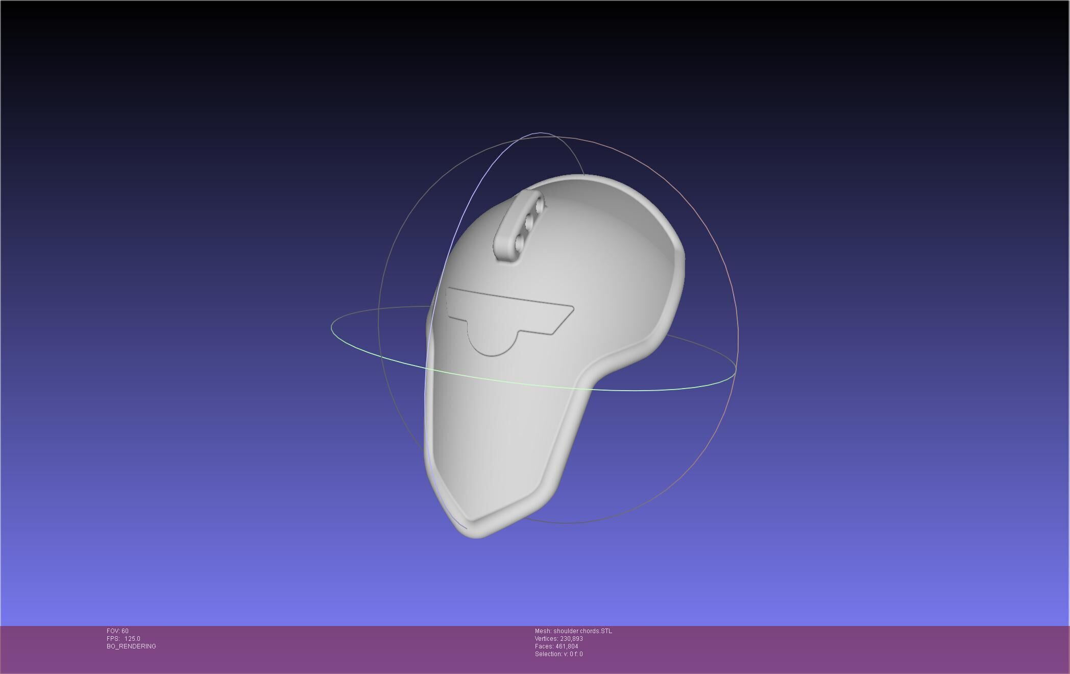 Kaiju No 8 Formal Uniform Shoulderplate 3D print model_3