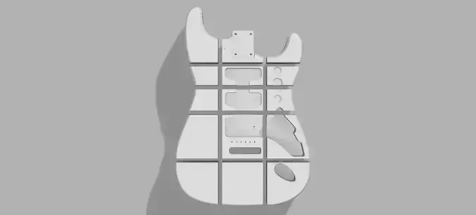 Custom Fender Stratocaster Design Pattern Standard HSH RH