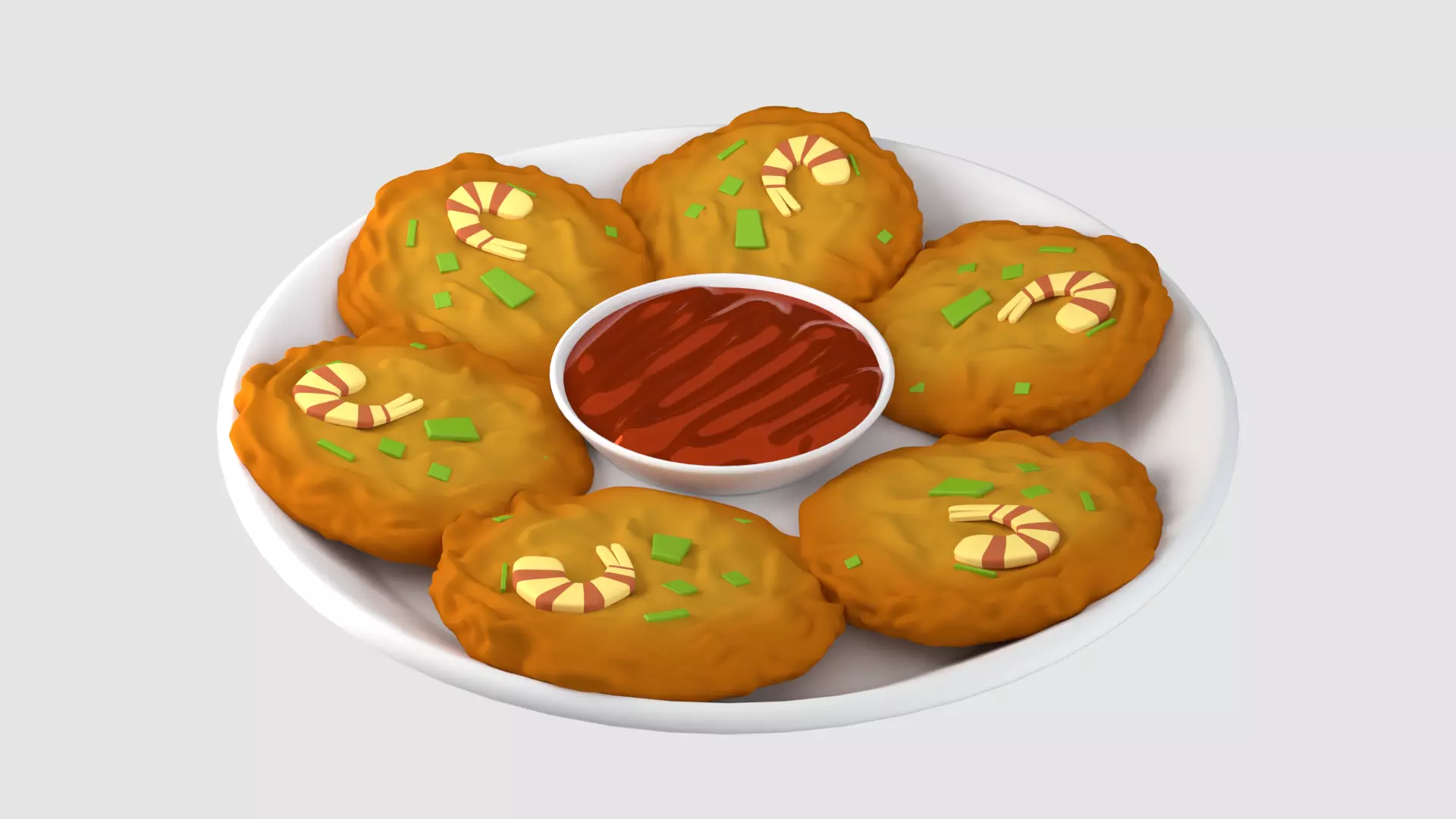 Bakwan Food Indonesia 3D model