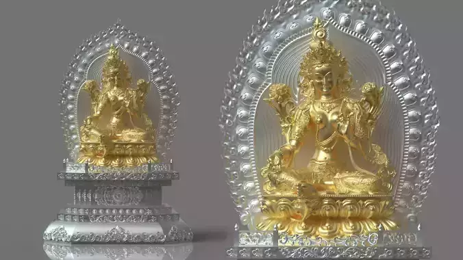 Green Tara Avalokitesvara Bodhisattva