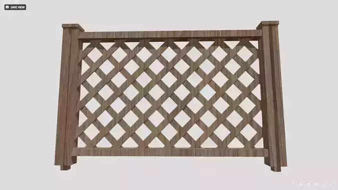 Parametric Wooden Baluster Railing 3D Printable SKP FBX OBJ STL 3D model
