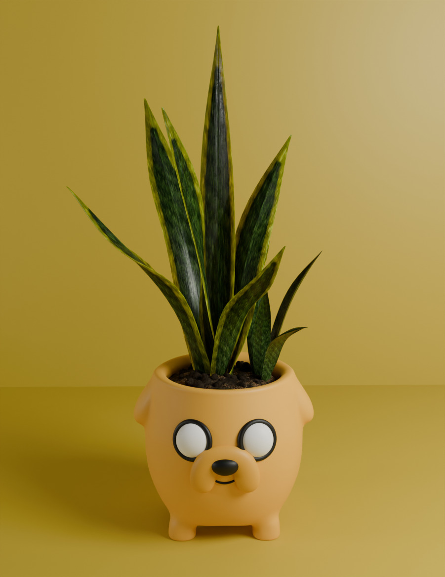 Maceta Jake Hora de Aventura 3D print model_3