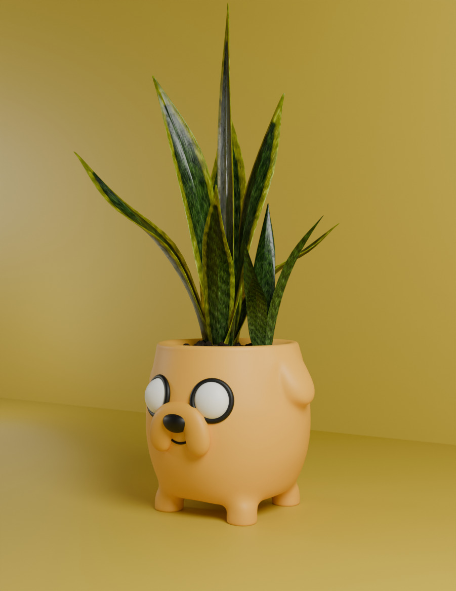 Maceta Jake Hora de Aventura 3D print model_2