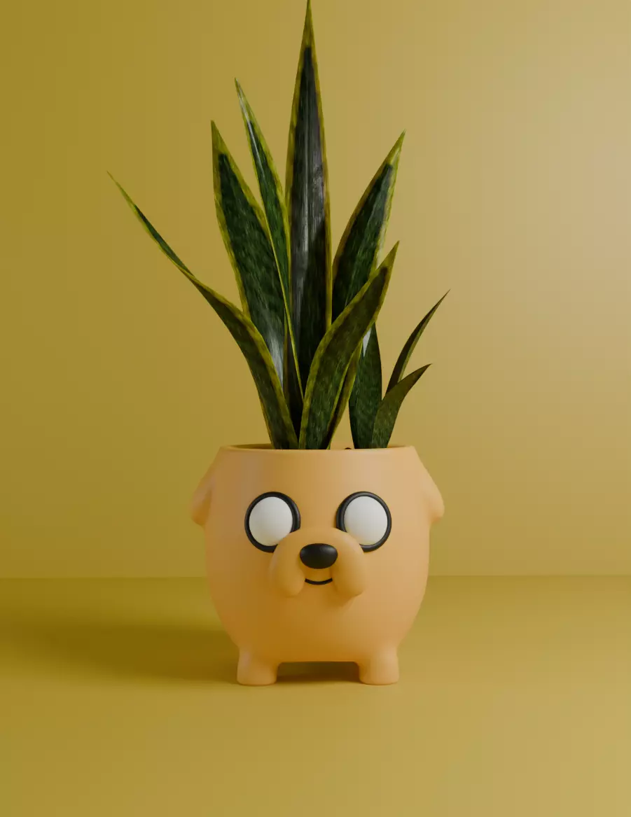 Maceta Jake Hora de Aventura 3D print model_0