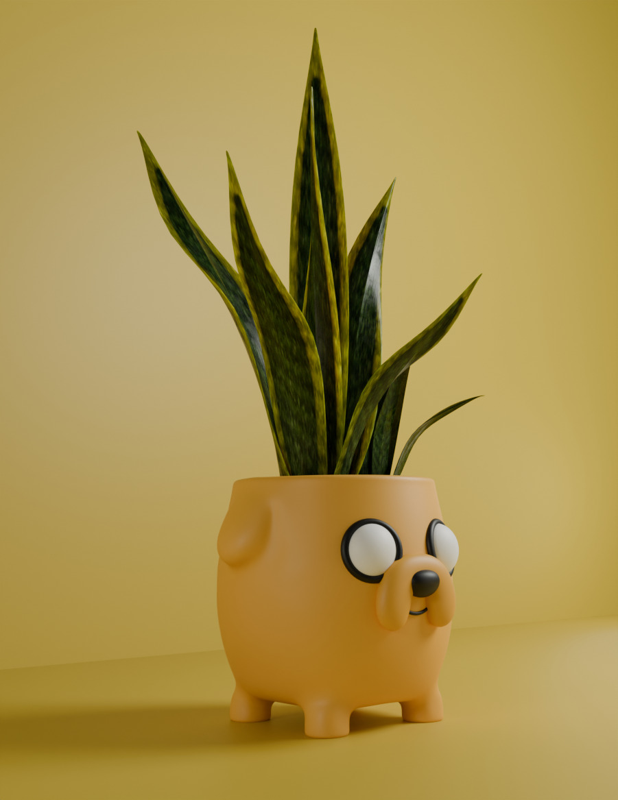 Maceta Jake Hora de Aventura 3D print model_1