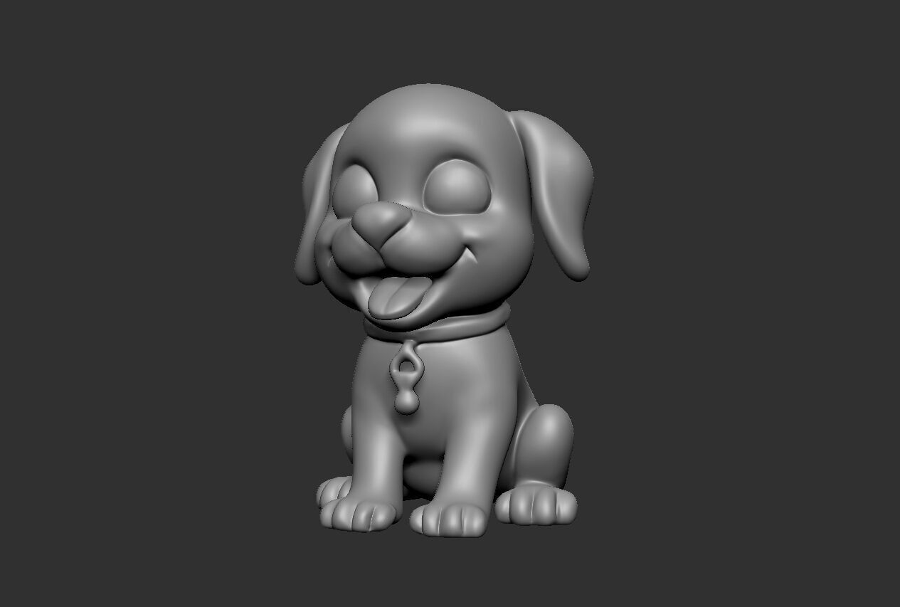 Labrador Retriever Figurine 3D print model_8