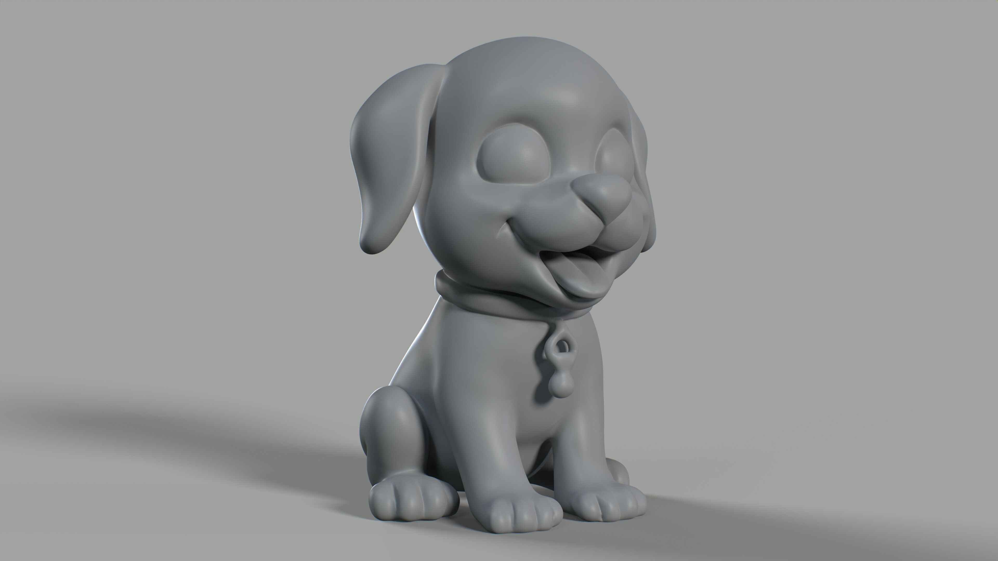 Labrador Retriever Figurine 3D print model_4